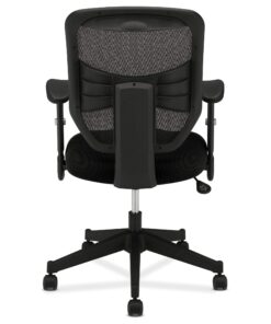 HON Prominent High Back Work Mesh Computer Chair for Office Desk, (HVL531), Swivel-Tilt, Black Fabric Office Chair 29 71jggCRR9cL