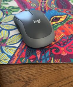 Logitech M185 Wireless Mouse, 2.4GHz with USB Mini Receiver, 12-Month Battery Life, 1000 DPI Optical Tracking, Ambidextrous PC/Mac/Laptop - Swift Gray USB Receiver 41 71jh212k5xL