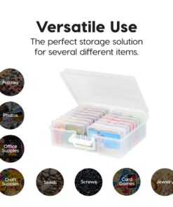 IRIS Extra Large 4" x 6" Photo and Embellishment Craft Keeper, 2 Pack, Clear 28 71jhI0YOJPL