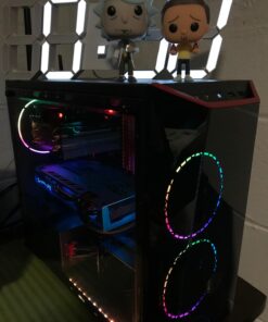 PCCOOLER 120mm Case Fan 3 Pack Moonlight Series, Computer Case Fan PWM High Performance Cooling PC Fans Dual Light Loop Quiet Fan/Multiple Light Modes with Controller for PC Cases 3IN1 73 71jhSyhO7FL