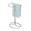 iDesign Metal Hand Towel Rack, The Axis Collection – Holds 2 Hand Towels, 7.75” x 6.25” x 13.5”, Chrome 58 71jiCUAwS7L