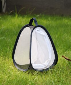 RESTCLOUD Mini Butterfly Habitat, Insect Mesh Cage, Bug Terrarium Pop Up 7.5" x 11" Tall 7.5" x 11" 20 71jiO9daZSL