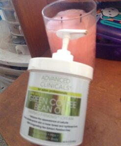 Advanced Clinicals Green Coffee Bean Lift & Slim Body Cream Skin Care Anti Cellulite Cream | Caffeine Body Lotion Balm To Firm, Tighten, & Hydrate Look Of Legs, Arms, Tummy, Butt, & Thighs, 16 Ounce 16 Ounce (Pack of 1) 40 71jiT 9LazL