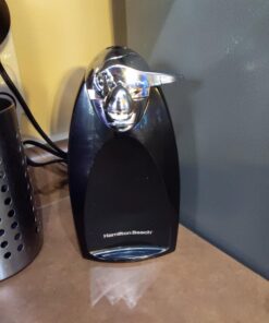 Hamilton Beach Electric Automatic Can Opener with Auto Shutoff, Knife Sharpener, Cord Storage, and SureCut Patented Technology, Extra Tall, Black 37 71jilUh0z6L