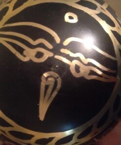 4" Exquisite Tibetan Singing Bowl Set for Meditation ~ Auspicious Eight Lucky Symbols, Buddha Eye & Dorje Painted ~ Silk Cushion & Wooden Mallet Included ~Handmade in Nepal by Thamelmart 31 71jivap2GDL 1