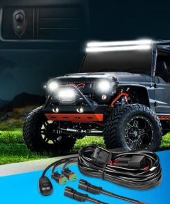 Nilight 10016W DT Wiring Harness Kit for LED Light Bars - 12V On/Off Switch, Power Relay, Blade Fuse - 2 Leads, 2 Years Warranty 30 71jjMvEzGhL