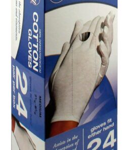 Cara Moisturizing Eczema 100% Premium Cotton Gloves, Medium, White, 24 Pair Medium (24 Pair) 12 71jjQHVcrYL