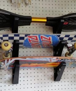 StoreYourBoard Skateboard and Longboard Storage Rack, Trifecta Wall Mount Display, Home and Garage Organizer 34 71jmAAfu0JL