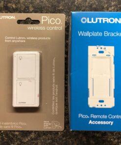 Lutron 2-Button Pico Smart Remote Control for Caseta Smart Switch, PJ2-2B-GWH-L01, White 1 Pack 37 71jmB6PCIXL