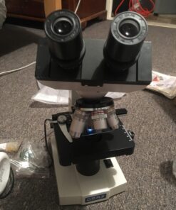 OMAX 40X-2000X LED Binocular Compound Lab Microscope w/ Double Layer Mechanical Stage + Blank Slides, Cover Slips, & Lens Cleaning Paper, M82ES-SC100-LP100 69 71jmTVlRuwL