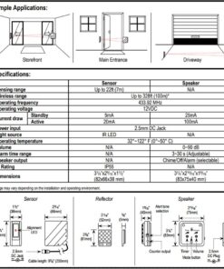Alternative view of Seco-Larm E-931CS22RFCQ Wireless Weatherproof Entry Alert System For Monitoring a Driveway or Use as an Entrance Indicator, Up to 22 Feet Sensing Range, Up to 328 Feet Wireless Transmission Range