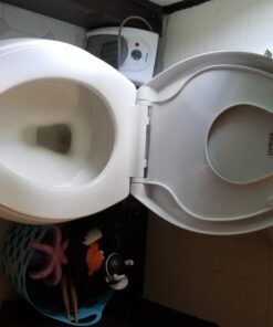 WSSROGY Elongated Toilet Seat with Built in Potty Training Seat, Magnetic Kids Seat and Cover, Slow Close, Fits both Adult and Child, Plastic, White 36 71jnIVrvP5L