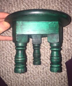 New Age Imports Round Tree of Life Altar Table, Rustic Green, Magenta 33 71jo4lqlrWL