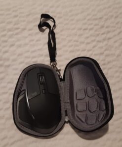 co2CREA Hard Travel Case Replacment for Logitech MX Master 2S / MX Master 3 Wireless Mouse (Black Case + Inside Grey) Black Case+Inside Grey Case for Master 2S/3 52 71joMqXisvL