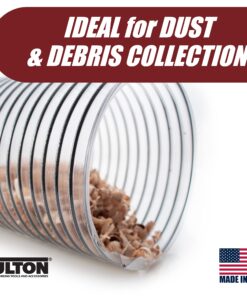 2 1/2" x 20' Clear PVC Dust Collection Hose For Use with Dust Collectors with 2-1/2" Ports. Ideal for Shop Vacuums 13 71joTDFtWdL