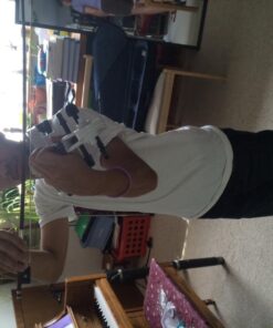 Cecilio Electric/Silent Violin - Style 2, Full Size (4/4) - Ebony Fittings - Metallic Pearl White - Includes Case, Bow, Rosin, Aux Cable, and Headphones 4/4-size 29 71joz2 ciNL