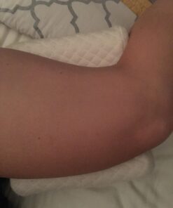 Cushy Form Knee Pillow for Side Sleepers - Standard Orthopedic Wedge Leg Pillow for Sleeping and Hip & Lower Back Pain - Contour Memory Foam Cushion for Pregnancy, Washable Cover & Travel Bag, White 58 71jq9MA7tL