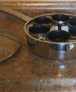 EXCELSTEEL Non Stick Easy Use Rust Resistant Home Kitchen Breakfast Brunch Induction Cooktop Egg Poacher, 6 Cup, Stainless Steel, Round 39 71jtApdjbeL