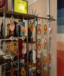 Crystal Acrylic Gems Bead Garland Strands, KinHom 16 Feet Hanging Clear 14mm Daimond Beads Chain Garlands for Manzanita Tree Centerpiece, Chandelier Bead Lamp Chain, Christmas/Wedding Party Decoration Stainless Steel 16 ft, Diameter 14 mm 40 71jullmtKzL