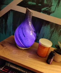 Truky Aromatherapy Essential Oil Diffuser,Ultrasonic Aroma Diffuser with 7 Colorful LED Lights and Waterless Auto Shut-Off 120ml Cool Mist Humidifier Handmade Glass for Home,Office,Bedroom-Multicolor Multi Color 25 71jusFup5EL