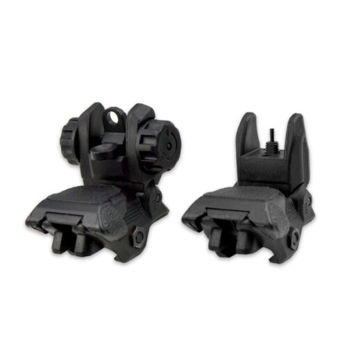 Sniper Tactical Polymer Front and Rear Combo Rifle Sight Set for Picatinny Rails