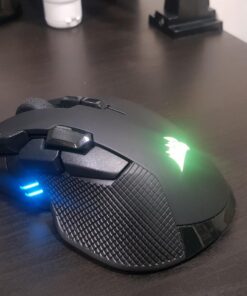CORSAIR IRONCLAW WIRELESS RGB Rechargeable Gaming Mouse with Slipstream Technology - 18,000 DPI - 3-Zone RGB Multi-Color Backlighting - Black 58 71jvyESykaL