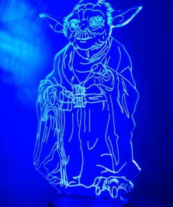 Master Yoda 3D Night Light LED Illusion Lamp Bedside Desk Table Lamp, Loveboat 7 Color Changing Lights with Acrylic Flat & ABS Base & USB Charger as Home Decor and A Best Gift Master Yoda 11 71jwNdhso1L