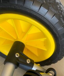 Bonnlo Kayak Cart Canoe Dolly Fishing Kayak Accessories Carrier Foldable Paddle Board Trolley Boat Trailer Transport with NO-Flat Airless Tires Wheels and 2 Ratchet Straps Kickstands- "U"shape 39 71jwO64opXL