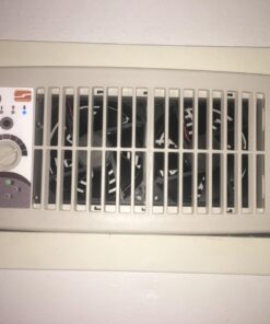 Suncourt Flush Fit HC500-W Vent Cover with Fan Booster, Energy Efficient AC Register Booster, Improved Air Flow for Better Indoor Heating and Cooling, White For 4”x10” register openings 18 71jwXGc01ML