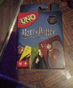 Mattel Games UNO Harry Potter Card Game Movie-Themed Collectors Deck of 112 Cards with Hogwarts Character Images, Gift for Fans Ages 7 Years Old & Up First Edition 34 71jxajfhfRL
