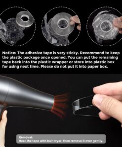 CREGEAR Double Sided Tape Heavy Duty (2 Rolls, Total 20FT), Strong Sticky Mounting Tape, Clear Adhesive Nano Tape, Two Sided Wall Tape Strips, Removable Poster Tape for Home, Office, Outdoor 0.5inch 10FT 2Pack 25 71jyLDttw2L