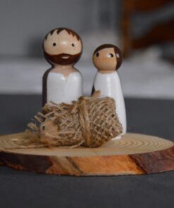 Wood Peg Doll Set, 50 Piece Wood Peg Family (Toy Peg People: Dad, Mom, Angel, Child, Baby) Unfinished for Crafts & Play, by Woodpeckers Complete Family Set - 50 Pieces Pack of 50 44 71jyW5AcjL