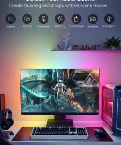 Govee TV LED Backlight with APP Control, Music Sync, Scene Modes, 6.56FT with RGBIC Color Changing for 30-50 inch TVs, USB Powered 29 71jykjSa03S