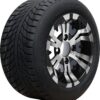 10" VAMPIRE Machined/Black GOLF CART WHEELS AND 205/50-10 Low Profile Golf Cart Tires Combo - Set of 4 12 71jz1bv9VSL