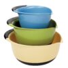 OXO Plastic Good Grips 3-Piece Mixing Bowl Set - Assorted Colors, Blue/Green/Yellow 47 71jzRchO0wL