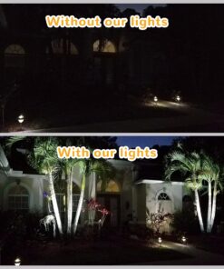 URPOWER Solar Lights Outdoor, Adjustable Solar Spot Lights Outdoor, 2-in-1 Waterproof Solar Landscape Spotlights Wall Light, Dusk-to-Dawn Solar Powered Outdoor Light for Garden, Yard, Pathway (2 Pack) 2 Pack Cool White 35 71jzi7oImS