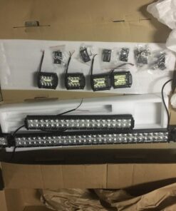 AutoFeel LED Light Bar Kit 52 Inch + 22 Inch + 4PCS 4Inch 32000LM 6000K Light Bars Flood Spot Beam Combo for Truck SUV ATV UTV Boat 46 71k Sfm2zyL