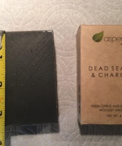 Aspen Kay Naturals Handmade Dead Sea Mud Soap Bar, Activated Charcoal & Pure Essential Oils, 4.5 oz Bar 1 Pack 39 71k Zo379HL