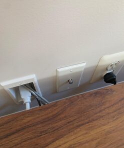 PowerBridge Two-CK Dual Outlet TV Cord Hider for Wall Mounted TV’s - Recessed in-Wall Cable Hider System for Power & Low Voltage - Matches Existing Outlets - Hide Wires with This Easy DIY Install Kit Dual Power 98 71k1whQa7L
