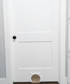 The Kitty Pass Interior cat Door - let Your cat in and Out of Closed Doors, Secure pet Proof gate Latch - for Cats up to 21 lbs 9x12 37 71k28CSCEBL