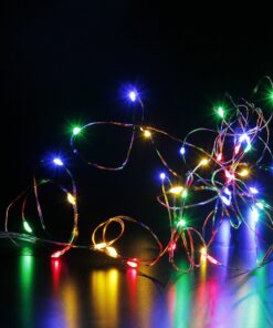 CYLAPEX 6 Pack Multicolor Fairy String Lights Battery Operated Fairy Lights Firefly Lights Micro LED Starry String Lights on 3.3ft/1m Silvery Copper Wire for DIY Christmas Decoration Costume Wedding 22 71k2C67GQIL