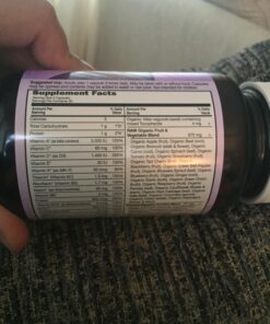 Garden of Life Prenatal Multivitamin for Women with Iron, Folate & Vitamin C and D3 for Neural Development & Probiotics for Immune Support – Vitamin Code – Non-GMO, Gluten-Free, Kosher, 30 Day Supply 90 Count (Pack of 1) 33 71k2jYjwe3L 1