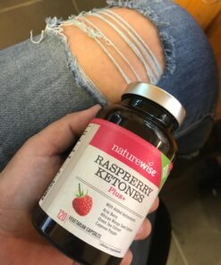 NatureWise Raspberry Ketones Plus - Advanced Ketones in Raspberry Blend Supports Antioxidant Health, Boosts Energy, Supports Weight Targets Vegan & Gluten-Free (120 Veggie Capsules) 35 71k2yAwpqeL