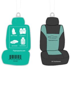 FH Group Classic PU Leather Pair Set Car Seat Covers, Airbag Compatible with Gift - Universal Fit for Cars Trucks & SUVs (Gray/Black) PU002102 Gray 19 71k36IyxYL