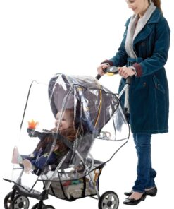 Alternative view of Jeep Standard Stroller Rain Cover, Stroller Rain Cover, Baby Rain Cover, Stroller Accessories, Stroller Weather Shield, Universal Size, Waterproof, Windproof, Ventilation, Clear Vinyl Plastic 1 Count (Pack of 1) Standard Clear
