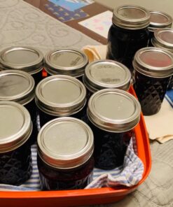 VERONES Mason Jars 8 OZ, 8 OZ Canning Jars Jelly Jars With Regular Lids, Ideal for Jam, Honey, Wedding Favors, Shower Favors, 15 PACK Diamond-15pack-8oz 41 71k42xczZVL