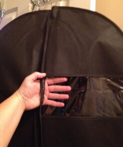 Garment Bags with Shoe Bag - Breathable Garment Bag Covers Set of 5 for Suit Carriers, Dresses, Linens, Storage or Travel - Suit Bag with Clear Window 50 71k4tAwtQ3L