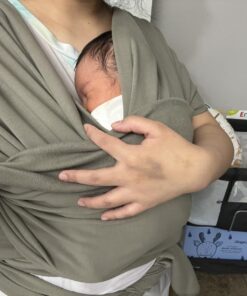 Boba Wrap Baby Carrier - Original Stretchy Infant Sling, Perfect for Newborn Babies and Children up to 35 lbs (Gray) Grey 33 71k6M1McmuL