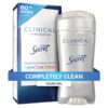 Secret Clinical Strength Deodorant and Antiperspirant for Women Clear Gel Completely Clean 2.6 Oz 10 71k6r7GtbUL