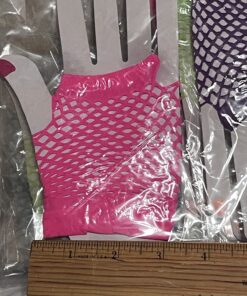 Fingerless Fishnet Neon Gloves for Parties, Costumes (12pk) 35 71k6wtPZ5IL